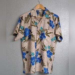 Vintage Rima St. Lucia Tropical Print Shirt      Size M